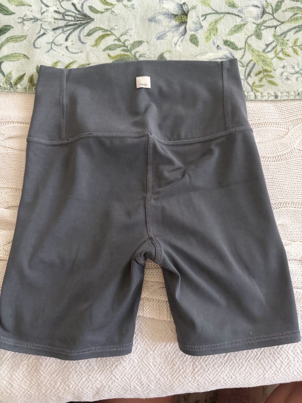 Vuori Charcoal High-Rise Bike Shorts